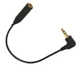 BagNow 2.5mm 3.5mm STEREO AUDIO HEADPHONE JACK ADAPTOR - BLACK [Electronics]